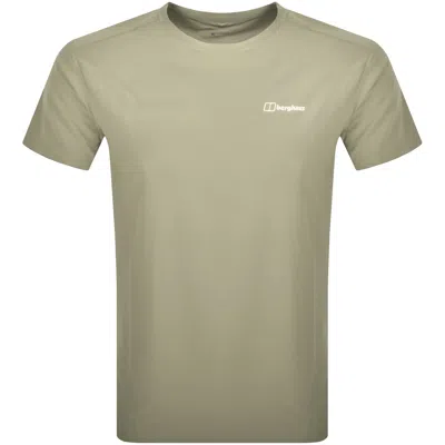 Berghaus Tech Base T Shirt Light Green In Red