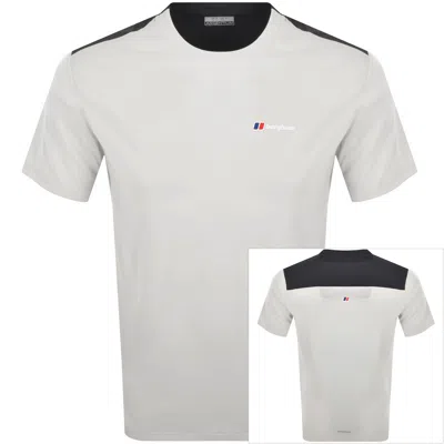 Berghaus Terrain Trek Tech T Shirt Stone In White