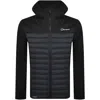 Berghaus Vaskye Hooded Hybrid Jacket Black In Black