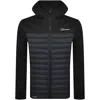 Berghaus Vaskye Hooded Hybrid Jacket Black In Black