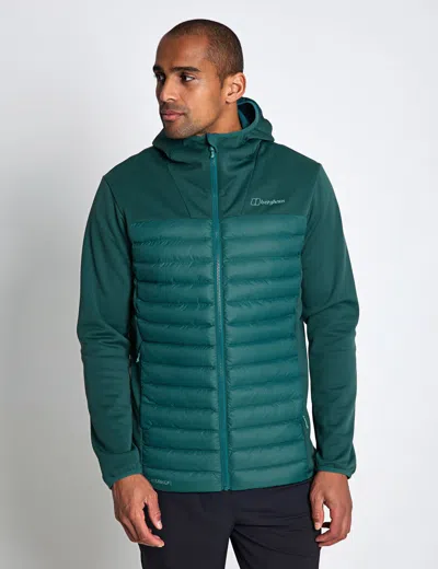 Berghaus Women's Vaskye Hooded Hybrid Jacket In Green