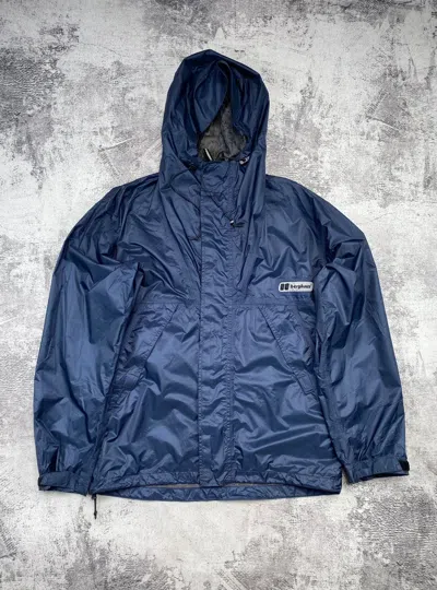 Pre-owned Berghaus X Outdoor Life Vintage 1980s Berghaus Gorpcore Outdoor Light Jacket In Blue