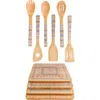 Berghoff 10-piece Bamboo Utensil & Trivet Set In Beige