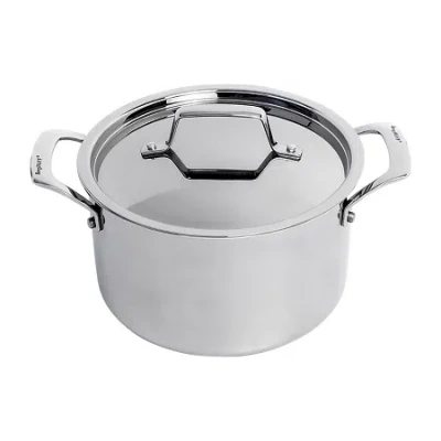 Berghoff 18/10 Stainless Steel Tri-ply 4-qt. Stockpot With Lid In Silver