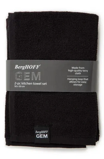 Berghoff 2-pack Gem Kitchen Towel In Black