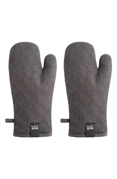 Berghoff 2-pack Gem Oven Gloves In Gray