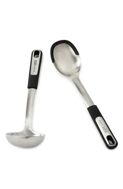 Berghoff 2-piece Ladle & Serving Spoon Set In Silver