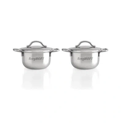 Berghoff 2.5 oz 18/10 Stainless Steel Covered Mini Pots