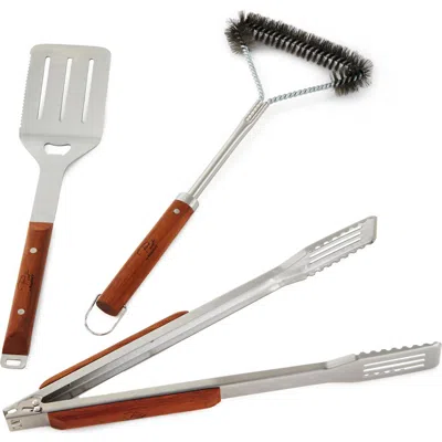 Berghoff 3-piece Bbq Tool Set In Brown