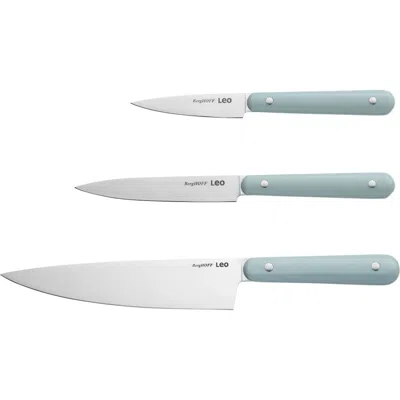 Berghoff 3-piece Essential Knife Set In Slate