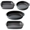 Berghoff 4-piece Assorted Baking Dish Set In Grey