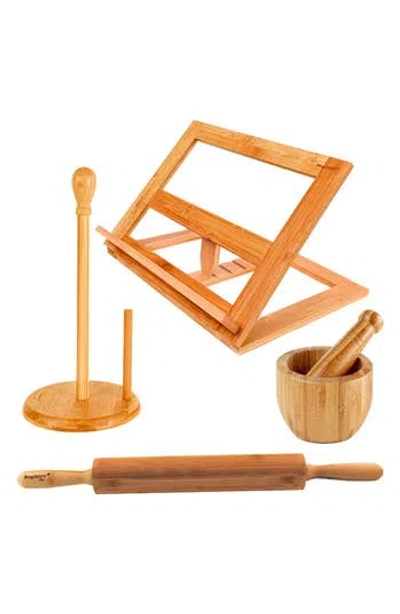 Berghoff 4-piece Bamboo Kitchen Set In Beige