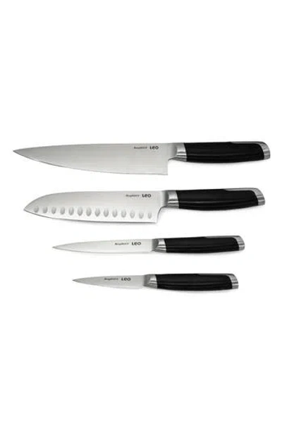Berghoff 4-piece Stainless Steel Cutlery Set In Black