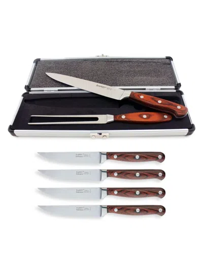 Berghoff 7-piece Pakka Wood & Stainless Steel Carving Set In Neutral