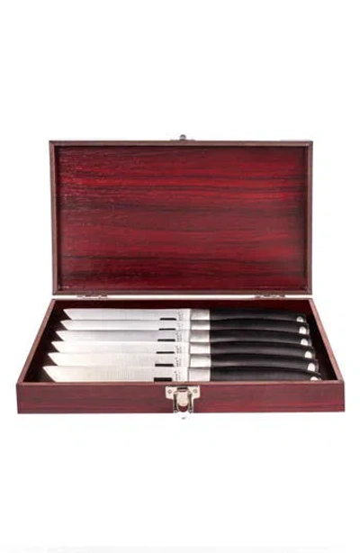 Berghoff 7-piece Stainless Steel Steak Knife Set In Black