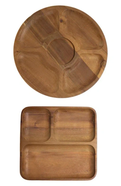 Berghoff Acacia Wood Tray Duo In Natural