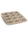Berghoff Balance 12-cup Nonstick Carbon Steel Muffin Pan In Latte Brown
