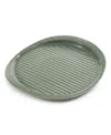 Berghoff Balance 15.75" Stone Ribbed Pizza Tray In Sage