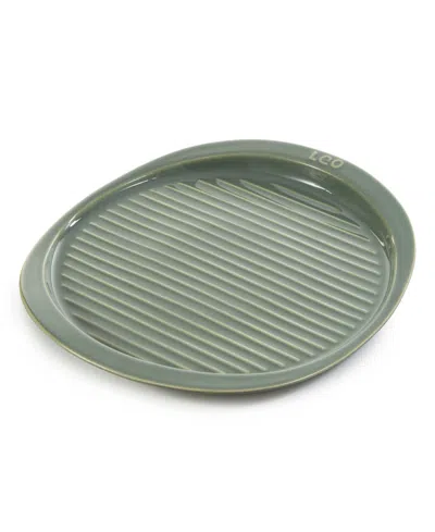 Berghoff Balance 15.75" Stone Ribbed Pizza Tray In Sage