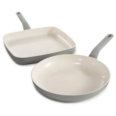Berghoff Balance 2pc Nonstick Ceramic Specialty Cookware Set, Recycled Aluminum, Ceragreen, Moonmist In Gray