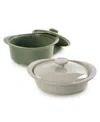 Berghoff Balance 4-pc. Stone Casserole Set In Multicolor
