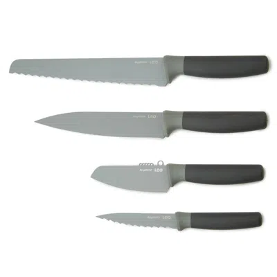 Berghoff Balance 4pc Nonstick Knife Set, Recycled Material In Black