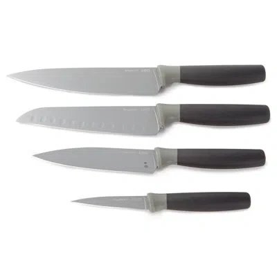 Berghoff Balance 4pc Non-stick Stainless Steel Cutlery Set, Recycled Material, Grey In Gray