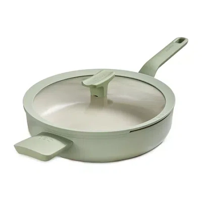 Berghoff Balance Ceramic 3.1-qt. Saute Pan With Long Handle And Glass Lid In Green