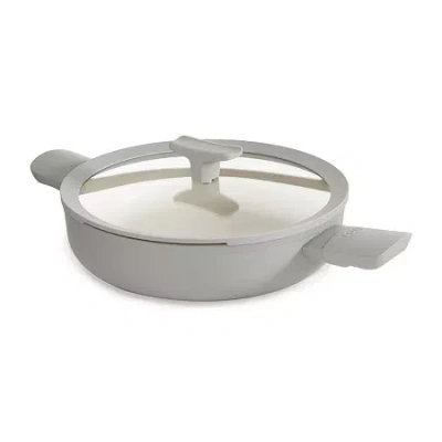Berghoff Balance Ceramic 3-qt. Saute Pan With Glass Lid In Gray