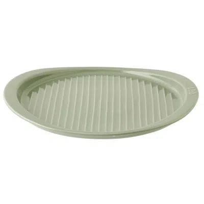 Berghoff Balance Ceramic Ribbed Pizza Tray 15.75", Sage In Green