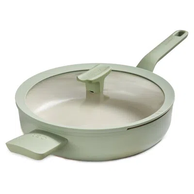 Berghoff Balance Non-stick Ceramic Sauté Pan (long Handle) 10.25", 3.1qt. With Glass Lid, Recycled Aluminum, In Green