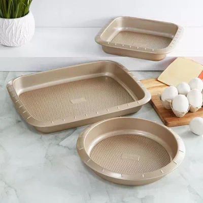 Berghoff Balance Nonstick Cake Pan 3-pc. Non-stick Bakeware Set In Neutral