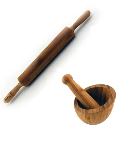 Berghoff Bamboo 2-pc. Prep Set In Brown