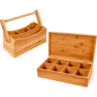 Berghoff Bamboo Tea 2-piece Box Set In Beige