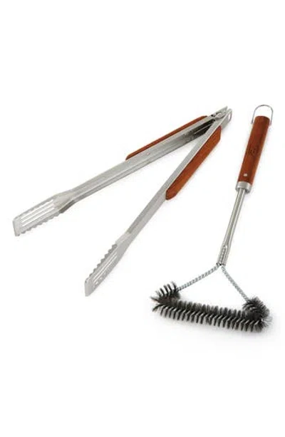 Berghoff Bbq Tongs & Brush Set In Brown