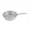 Berghoff Belly Shape 18/10 Stainless Steel 2.5-qt. Skillet With Lid In Silver
