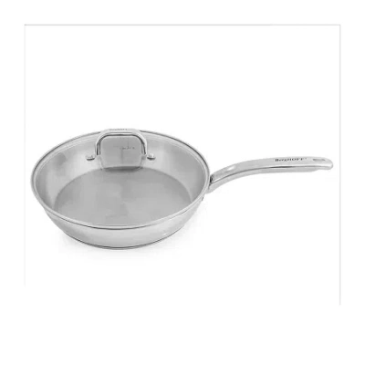 Berghoff Belly Shape 18/10 Stainless Steel 2.5-qt. Skillet With Lid In Silver