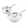 Berghoff Stainless Steel Belly 4-piece Cookware Set In Silver