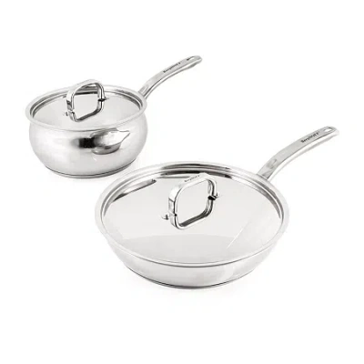 BERGHOFF BELLY SHAPE 18/10 STAINLESS STEEL 3-PC. COOKWARE SET