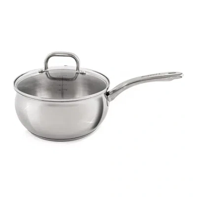 Berghoff Belly Shape 18/10 Stainless Steel 3.2-qt. Sauce Pan In Silver