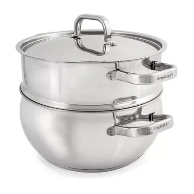 Berghoff Belly Shape 18/10stainless Steel Steamer 9.5" Steamer In Silver