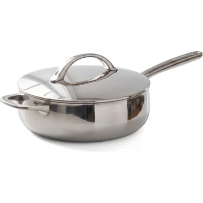 Berghoff Belly Tri-ply Stainless Steel 3-quart Sauté Pan With Lid In Stellar
