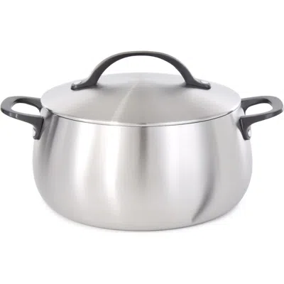 Berghoff Belly Tri-ply Stainless Steel Stockpot In Smokey Black