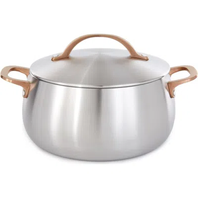 Berghoff Belly Tri-ply Stainless Steel Stockpot In Warm Blush