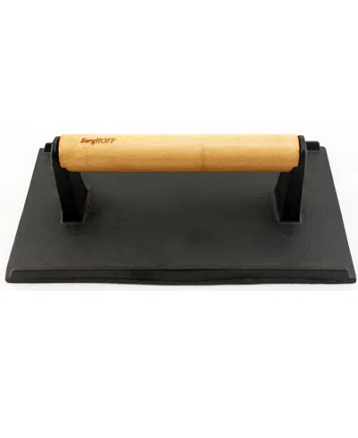 Berghoff Cast Iron Bacon/steak Press In Black