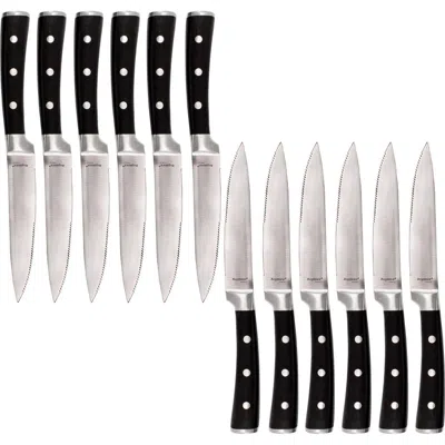 Berghoff Classico 12-piece Steakhouse Knife Set In Black