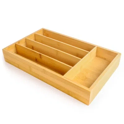 Berghoff Cooknco 5-slot Flatware Utensil Drawer Organizer In Natural