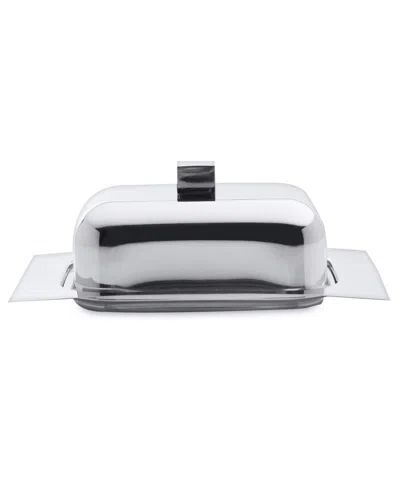 Berghoff Cubo Butter Dish In Silver
