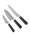 Berghoff Dina Codon 3-piece Knife Set In Black