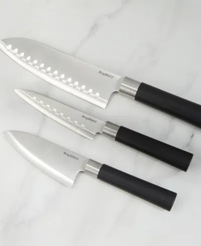 Berghoff Dina Codon 3-piece Santoku Set In Black
